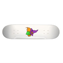 Bruja verde traviesa patineta personalizada