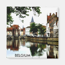 BRUJAS, BÉLGICA IMÁN DE FRIGORÍFICO