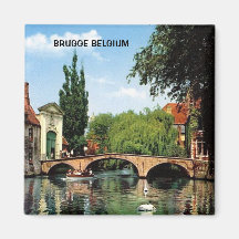 BRUJAS, BÉLGICA IMÁN DE NEVERA
