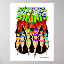 ¡Brujas en poster de los bikinis!