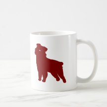 Bruselas Griffon (rojo) Taza