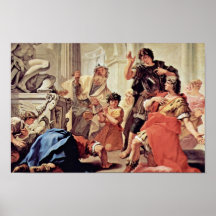Brutus de Lucius Junius que besa la tierra Poster