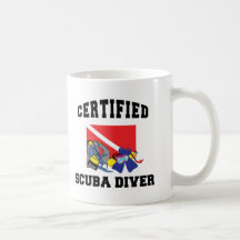Buceador certificado tazas