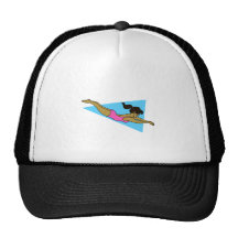 buceador del chica gorras