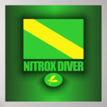 Buceador del Nitrox Poster