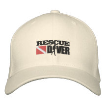Buceador del rescate (casquillo bordado) gorra de beisbol bordada