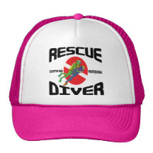 Buceador del rescate gorros  