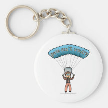 Buceador rubio del cielo del chica llavero personalizado