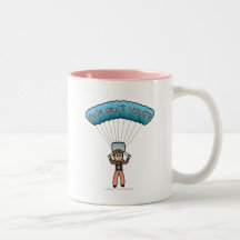 Buceador rubio del cielo del chica taza