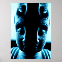 Buda azul poster