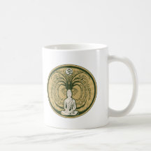 Buda debajo del árbol de Bodhi Taza