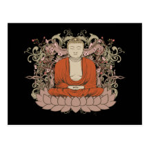 Buda en la flor de Lotus Postal