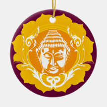 Buda hace frente al ornamento ornamento para reyes magos