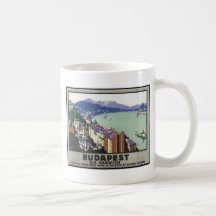 Budapest vía Harwich Tazas De Café