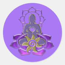 BUDDHA energy | light violet Aufkleber