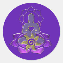 BUDDHA energy | violet Stickers