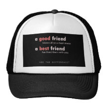 Buen amigo, mejor amigo gorros bordados