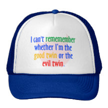 ¿buen gemelo gemelo o del mal? gorras de camionero