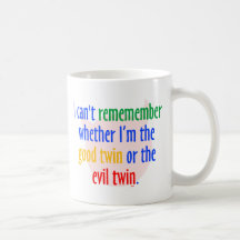 ¿buen gemelo gemelo o del mal? tazas de café