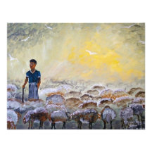 Buen pastor de Israel, reproducción de la pintura Anuncio