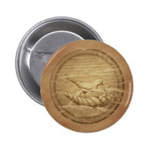 Buena fortuna de la paloma y de la cornucopia pins