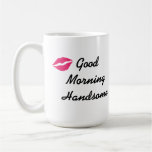 Buena mañana hermosa taza