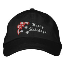 Buenas fiestas el navidad bordó el gorra de las mu gorro bordado