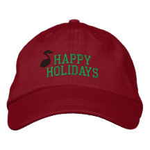 Buenas fiestas gorra bordado música gorra de beisbol