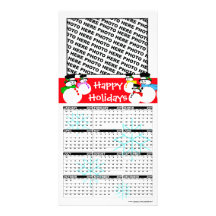 Buenas fiestas muñeco de nieve 2011 de la tarjeta  tarjetas fotográficas personalizadas