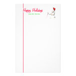 Buenas fiestas muñeco de nieve papelería personalizada