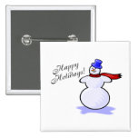 Buenas fiestas (muñeco de nieve) pin
