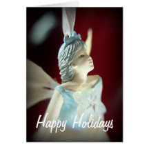 Buenas fiestas navidad de hadas tarjeta
