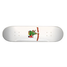 Buenas fiestas navidad que adorna monopatín personalizado