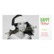 Buenas fiestas tarjeta con foto personalizada