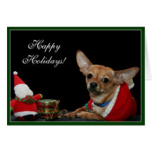 Buenas fiestas tarjeta de felicitación de la chihu