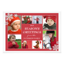 Buenas fiestas tarjeta de felicitación de la foto  anuncio personalizado