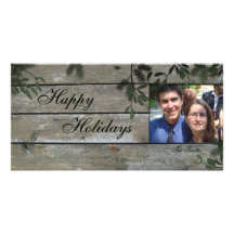 Buenas fiestas tarjeta de la foto de familia - ace tarjetas personales