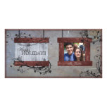 Buenas fiestas tarjeta de la foto de familia - tab tarjeta fotográfica personalizada