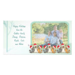 Buenas fiestas tarjeta de la foto de la escena del tarjetas fotograficas 