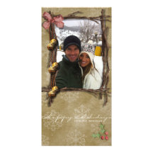 buenas fiestas tarjeta de la foto tarjetas personales