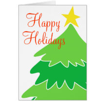 Buenas fiestas tarjeta de Navidad