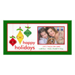 Buenas fiestas tarjetas de la foto del navidad tarjeta fotográfica