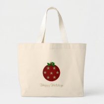 Buenas fiestas tote del ornamento del navidad bolsas