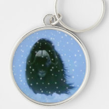 Bueyes de almizcle árticos y arte ártico de la fau llaveros personalizados