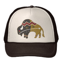 Búfalo indio tribal gorras
