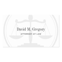 Bufete de abogados del abogado profesional simple  plantillas de tarjeta de negocio