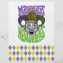 Bufón del carnaval tarjetas publicitarias