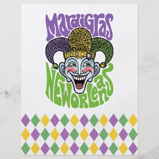 Bufón del carnaval tarjetas publicitarias