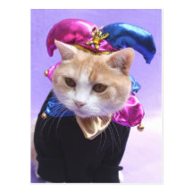 Bufón del gatito postales