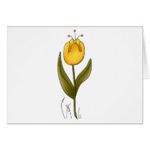 Buggin usted otra vez · Tulipán amarillo Tarjeta